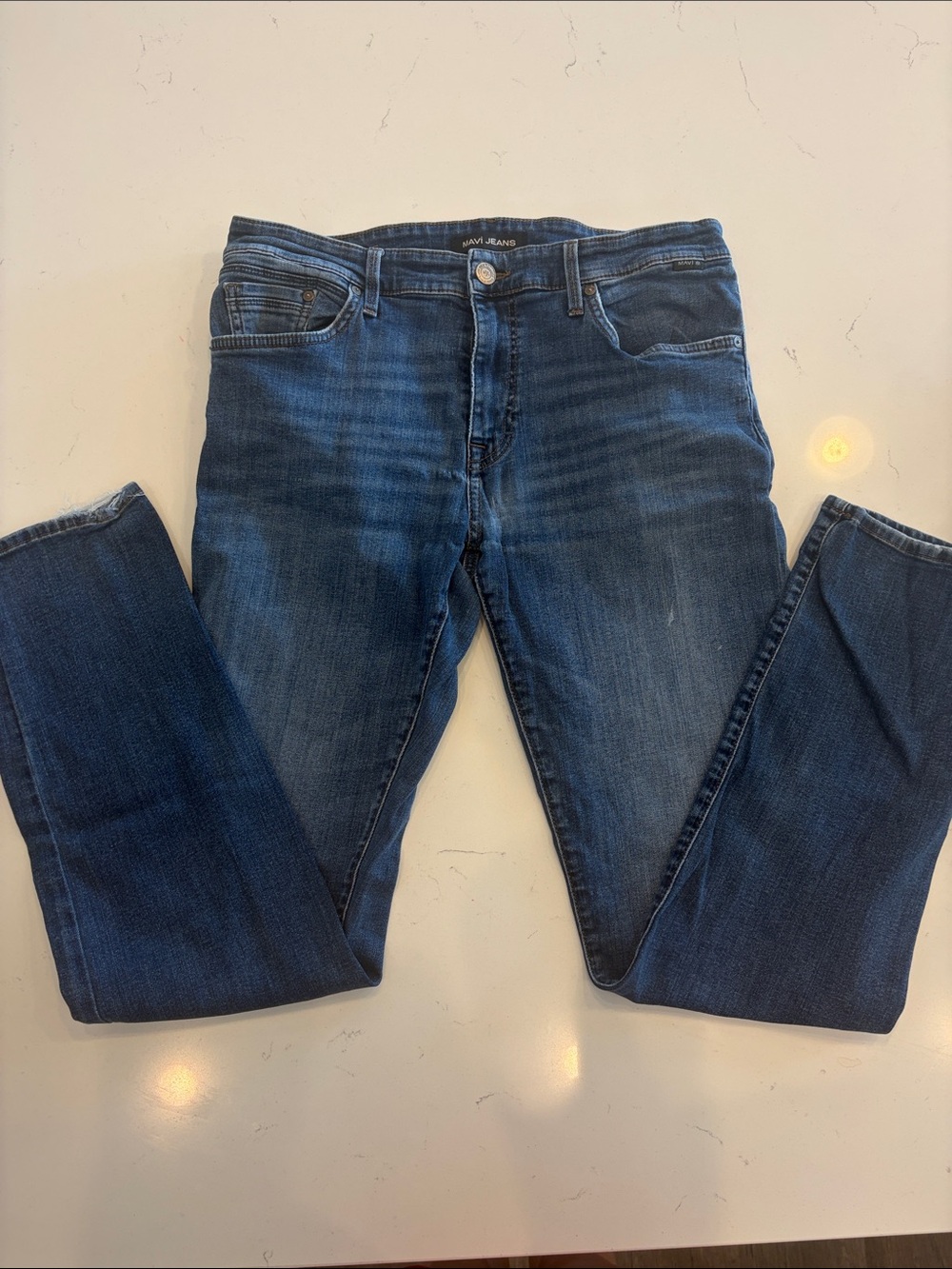 Mavi Men's Zach Straight Leg Dark Blue Jeans